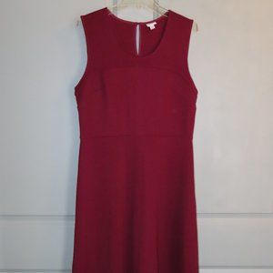 Burgundy Red Sleeveless Dress